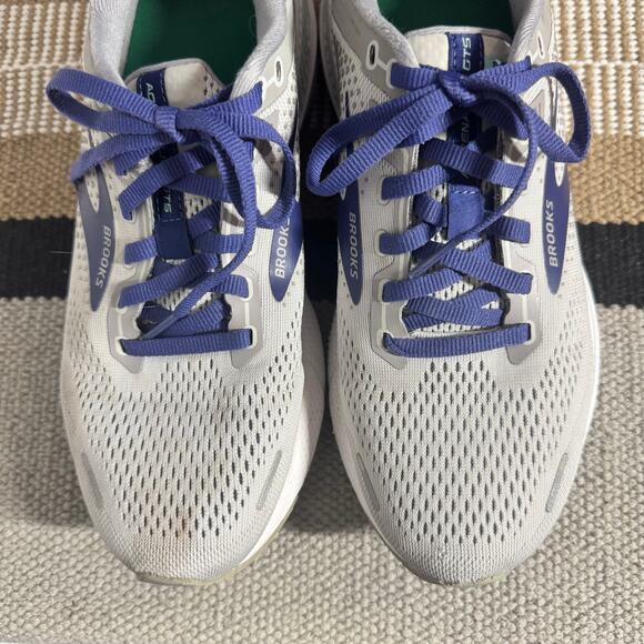 Brooks Adrenaline GTS 22 Running Sneakers Women 8.5 Gray Mint Walking Athleisure - Picture 2 of 11